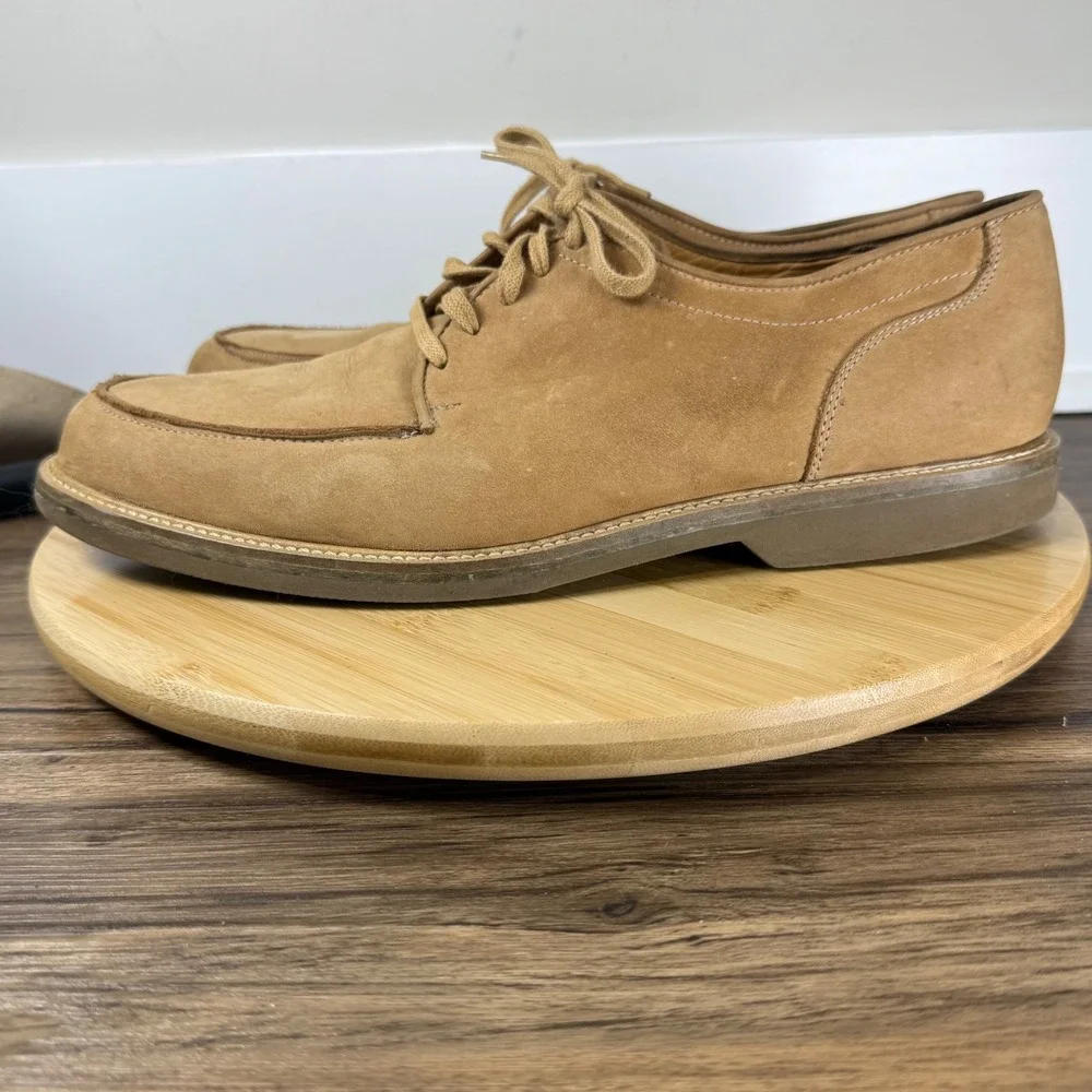 Granger Owings Taylor Oxford Mens 12M Tan Suede Moc Toe Brazil Timeless Classic